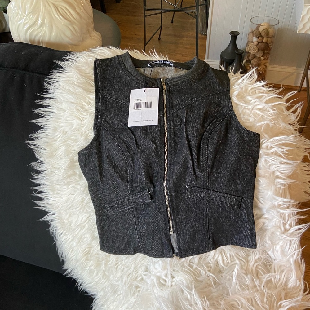 New with tag. Blue Denim Vest